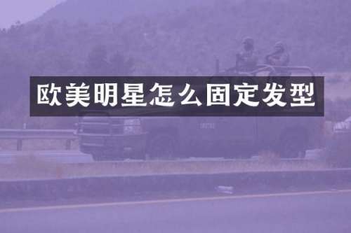 欧美明星怎么固定发型