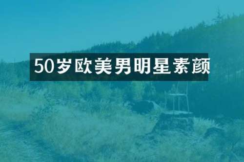 50岁欧美男明星素颜