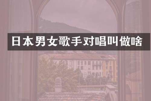 日本男女歌手对唱叫做啥