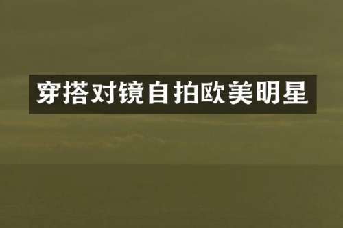 穿搭对镜自拍欧美明星