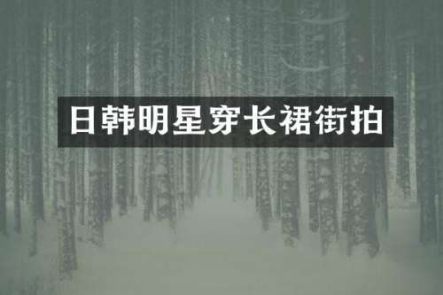 日韩明星穿长裙街拍