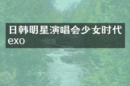 日韩明星演唱会少女时代exo
