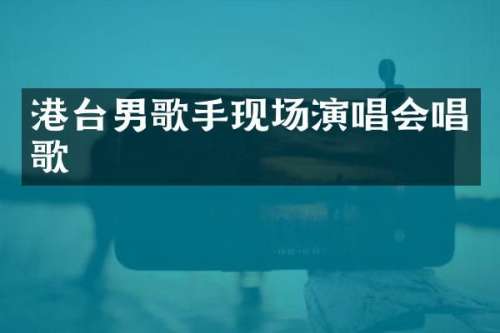 港台男歌手现场演唱会唱歌