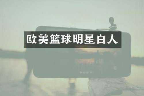 欧美篮球明星白人