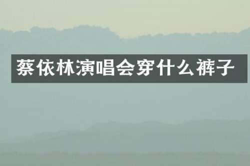 蔡依林演唱会穿什么裤子