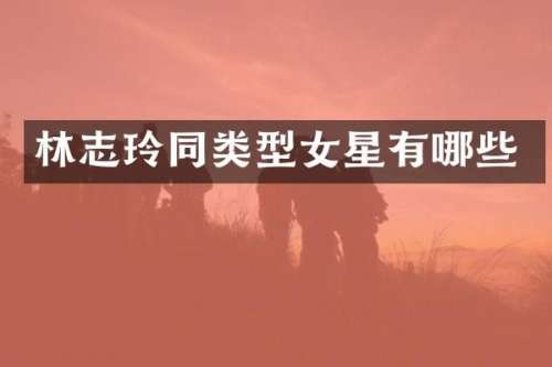 林志玲同类型女星有哪些