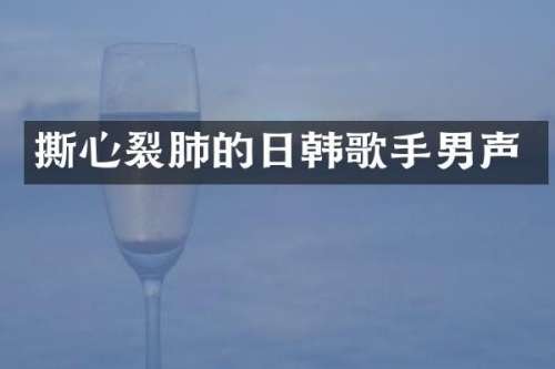 撕心裂肺的日韩歌手男声