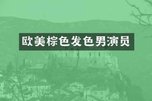 欧美棕色发色男演员