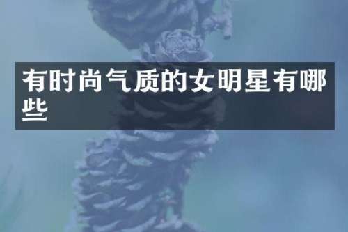 有时尚气质的女明星有哪些