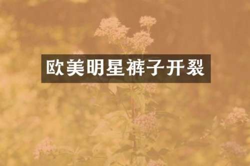 欧美明星裤子开裂