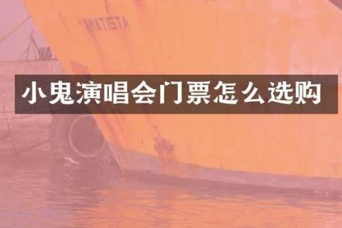 小鬼演唱会门票怎么选购
