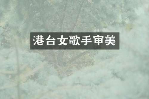 港台女歌手审美