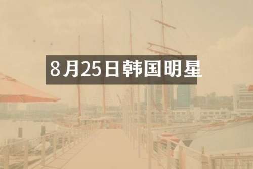 8月25日韩国明星