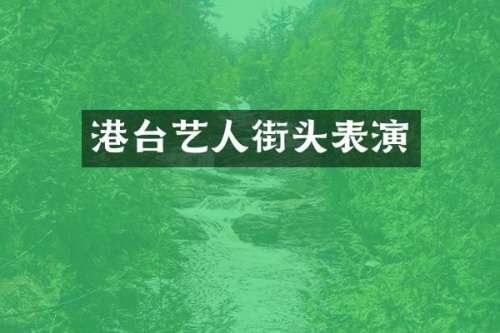 港台艺人街头表演