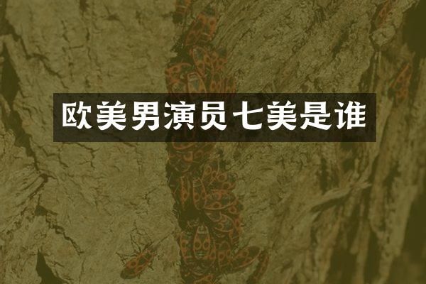 欧美男演员七美是谁