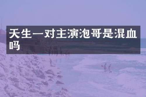 天生一对主演泡哥是混血吗