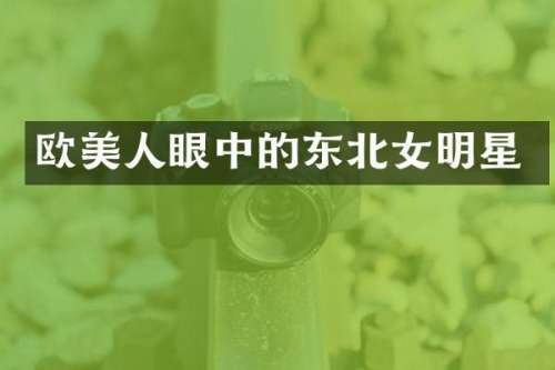欧美人眼中的东北女明星