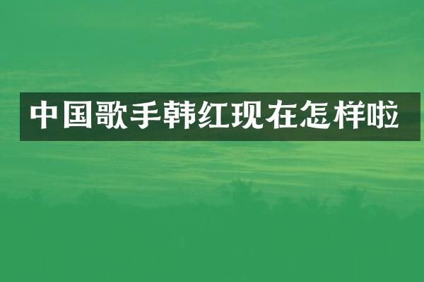 中国歌手韩红现在怎样啦
