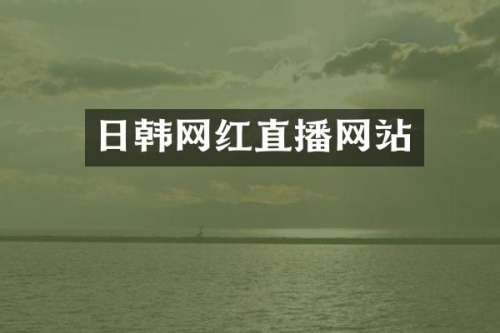 日韩网红直播网站