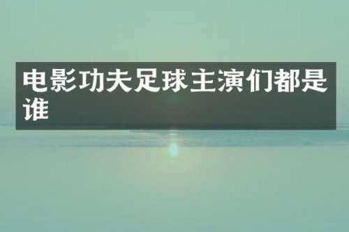 电影功夫足球主演们都是谁