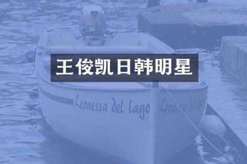 王俊凯日韩明星