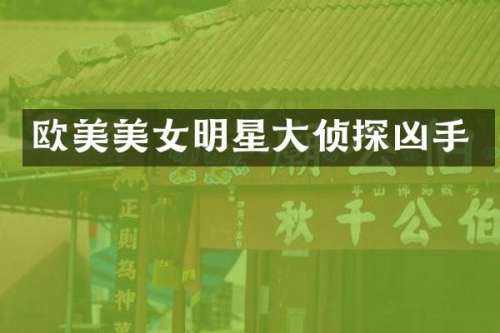 欧美明星大侦探凶手
