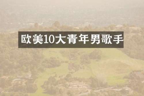 欧美10大青年男歌手