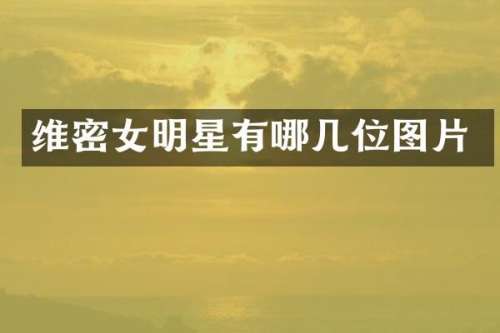维密女明星有哪几位图片