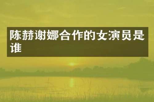 陈赫谢娜合作的女演员是谁