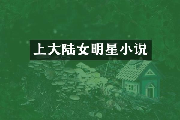 上大陆女明星小说