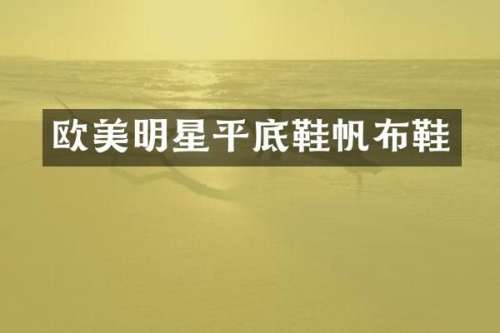 欧美明星平底鞋帆布鞋
