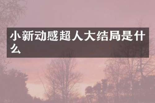 小新动感超人大结局是什么