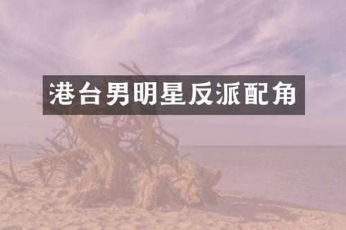 港台男明星反派配角