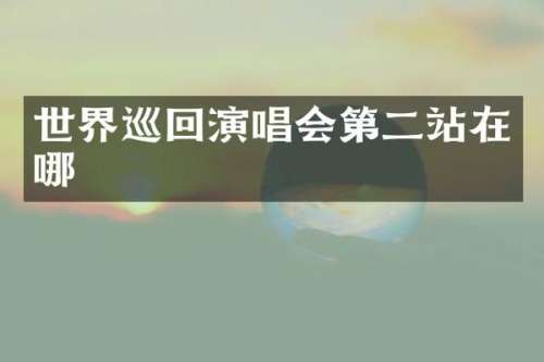 世界巡回演唱会第二站在哪