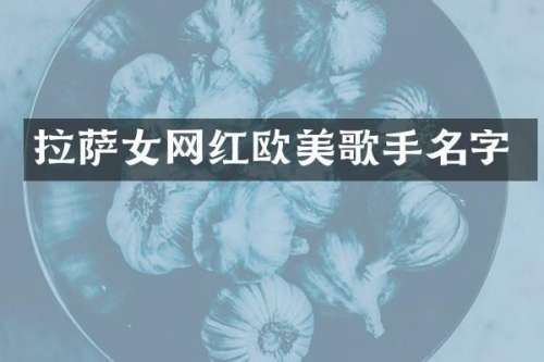拉萨女网红欧美歌手名字