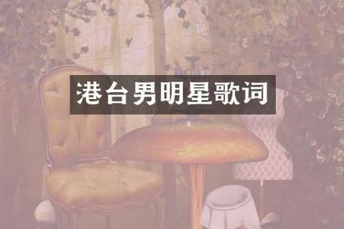 港台男明星歌词