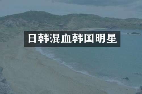 日韩混血韩国明星