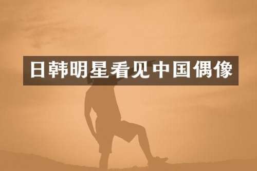 日韩明星看见中国偶像