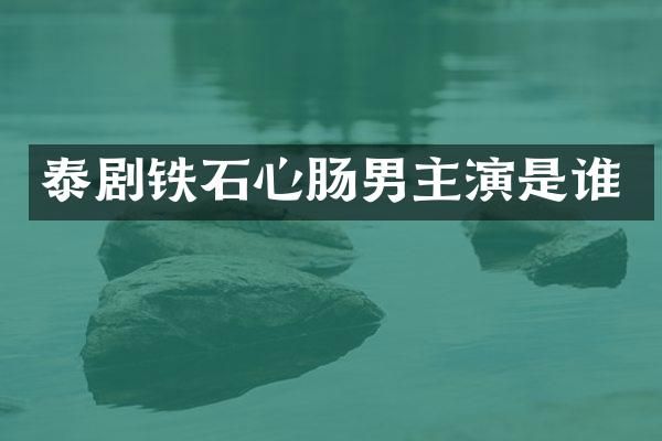 泰剧铁石心肠男主演是谁