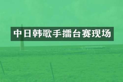 中日韩歌手擂台赛现场