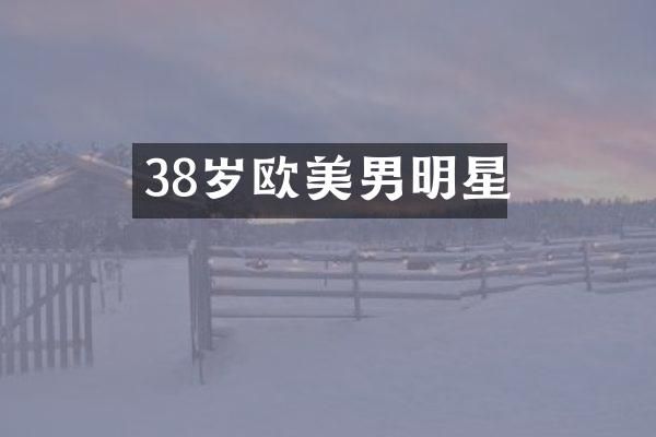 38岁欧美男明星