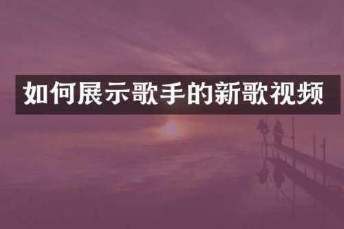 如何展示歌手的新歌视频