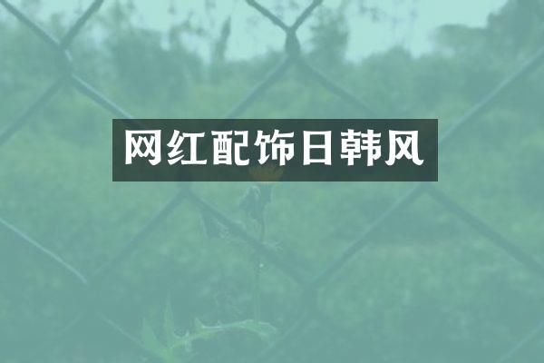 网红配饰日韩风