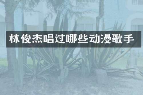 林俊杰唱过哪些动漫歌手