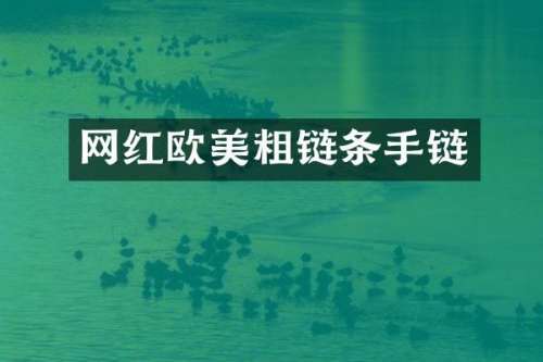 网红欧美粗链条手链