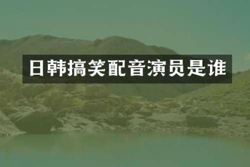 日韩搞笑配音演员是谁