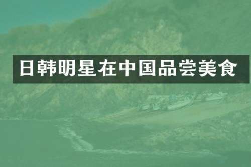 日韩明星在中国品尝美食