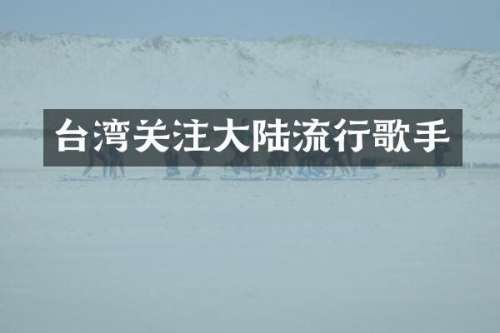 台湾关注大陆流行歌手