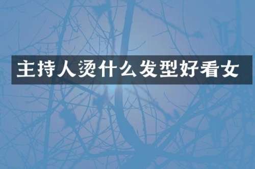 主持人烫什么发型好看女
