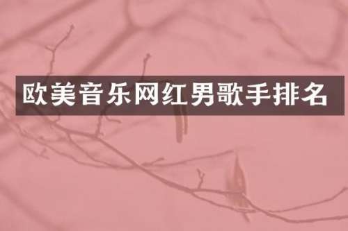 欧美音乐网红男歌手排名